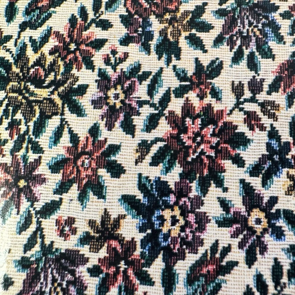 Vintage Floral Tapestry Pattern Photograph Scrap Album Self Stick Cottagecore